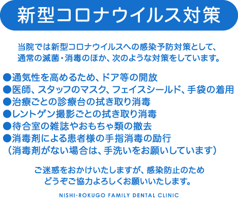 新型コロナウイルス対策
